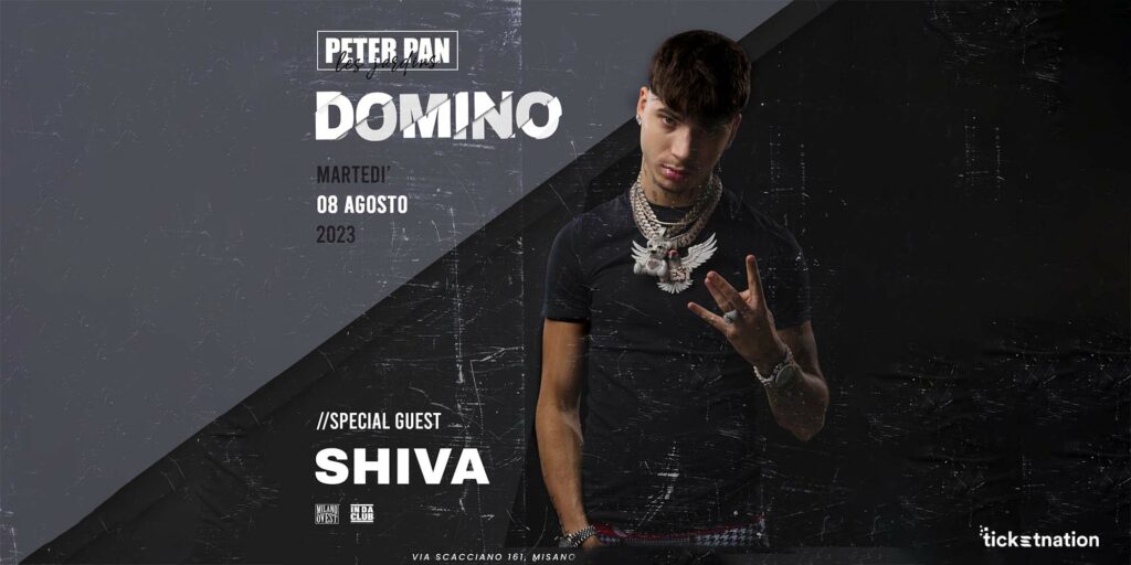 SHIVA Peter Pan Riccione 08 Agosto 2023 Biglietti Tavoli E