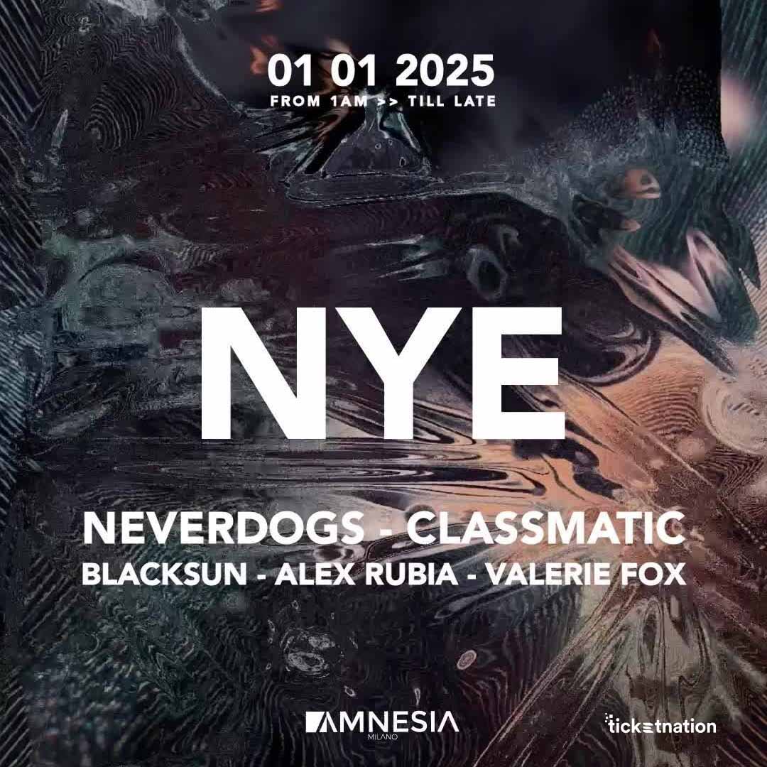 NYE Amnesia Milano 01 gennaio 25