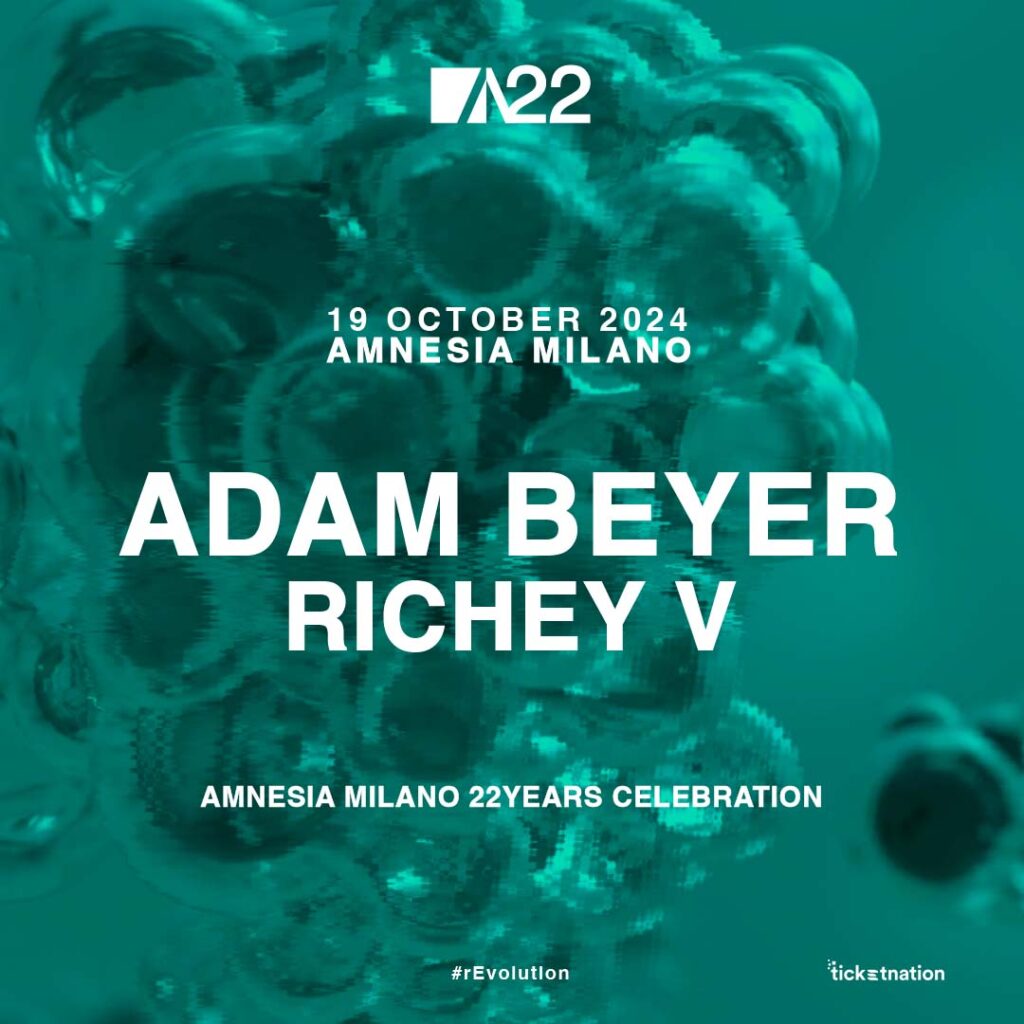 Adam Beyer Amnesia Milano 19 ottobre 2024